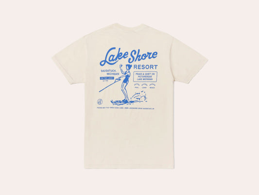 Waterski Vacation Tee - Ivory