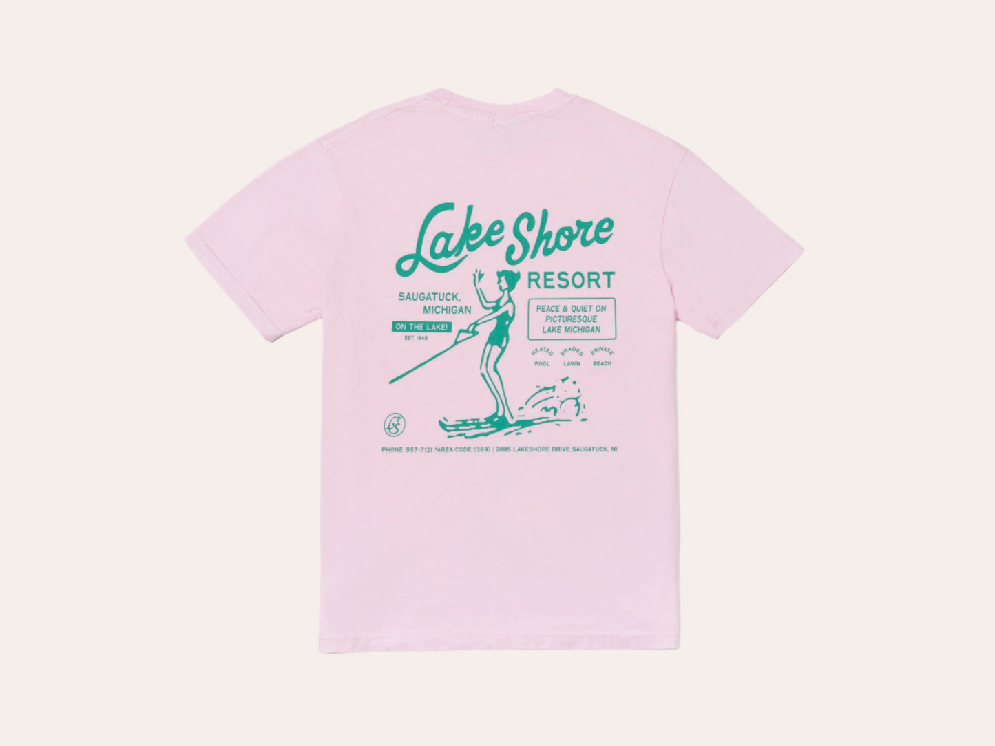 Waterski Vacation Tee - Blossom
