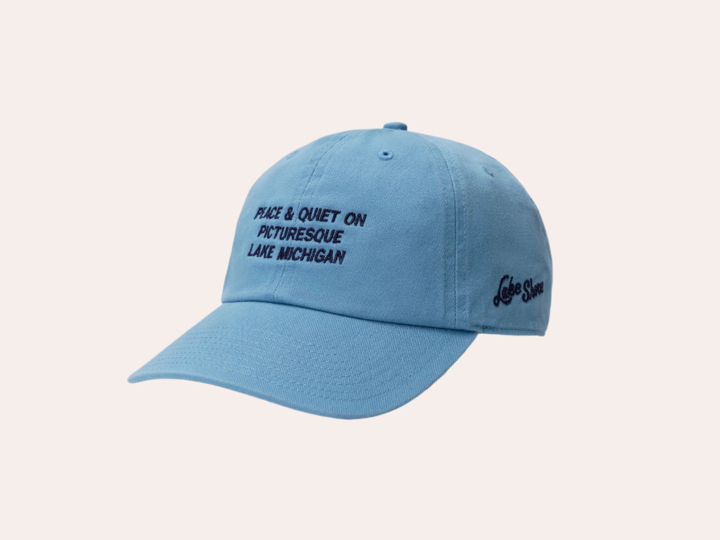 "Peace and Quiet" Cap - Columbia Blue