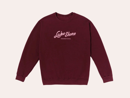 Classic Lake Shore Crewneck - Cardinal
