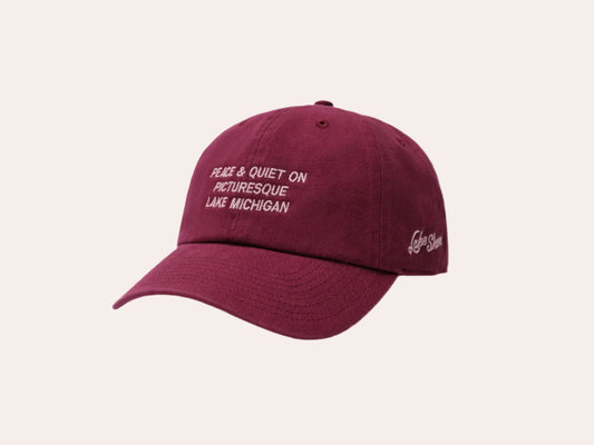 "Peace and Quiet" Cap - Cardinal Red